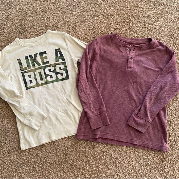 The Children’s Place | Boy Long Sleeve Shirt Bundle, Size 5/6 - Picture 2 of 4